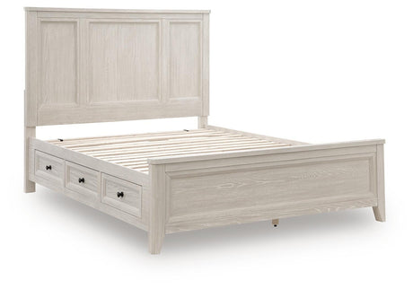 Darbonton Dove White Queen Panel Storage Bed from Ashley - Luna Furniture