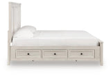 Darbonton Dove White Queen Panel Storage Bed from Ashley - Luna Furniture