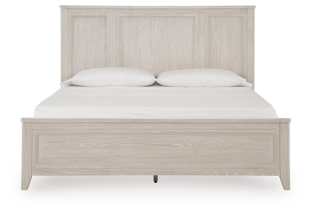 Darbonton Dove White King Panel Storage Bed from Ashley - Luna Furniture