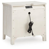 Darbonton Dove White Nightstand from Ashley - Luna Furniture