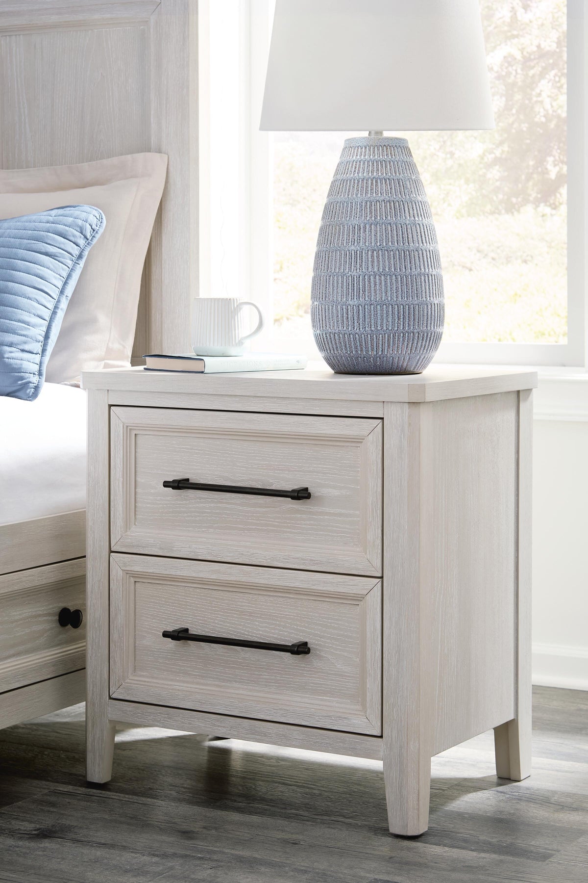 Darbonton Dove White Nightstand from Ashley - Luna Furniture