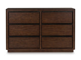 Dilenno Dark Brown Upholstered Panel Bedroom Set from Ashley - Luna Furniture