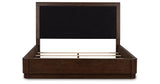 Dilenno Dark Brown California King Upholstered Panel Bed from Ashley Furniture - Luna Furniture