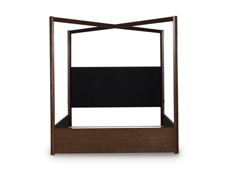 Dilenno Dark Brown Canopy Bedroom Set from Ashley Furniture - Luna Furniture