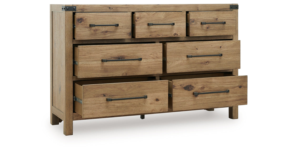 Ridgester Light Brown Dresser from Ashley - Luna Furniture