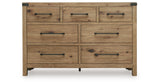 Ridgester Light Brown Dresser from Ashley - Luna Furniture