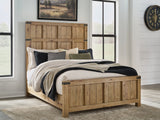 Ridgester Light Brown Queen Panel Bed from Ashley - Luna Furniture