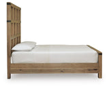 Ridgester Light Brown Queen Panel Bed from Ashley - Luna Furniture