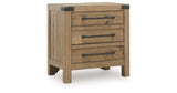 Ridgester Light Brown Nightstand from Ashley - Luna Furniture