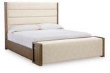 Marxmore Brown Queen Upholstered Storage Bed from Ashley - Luna Furniture