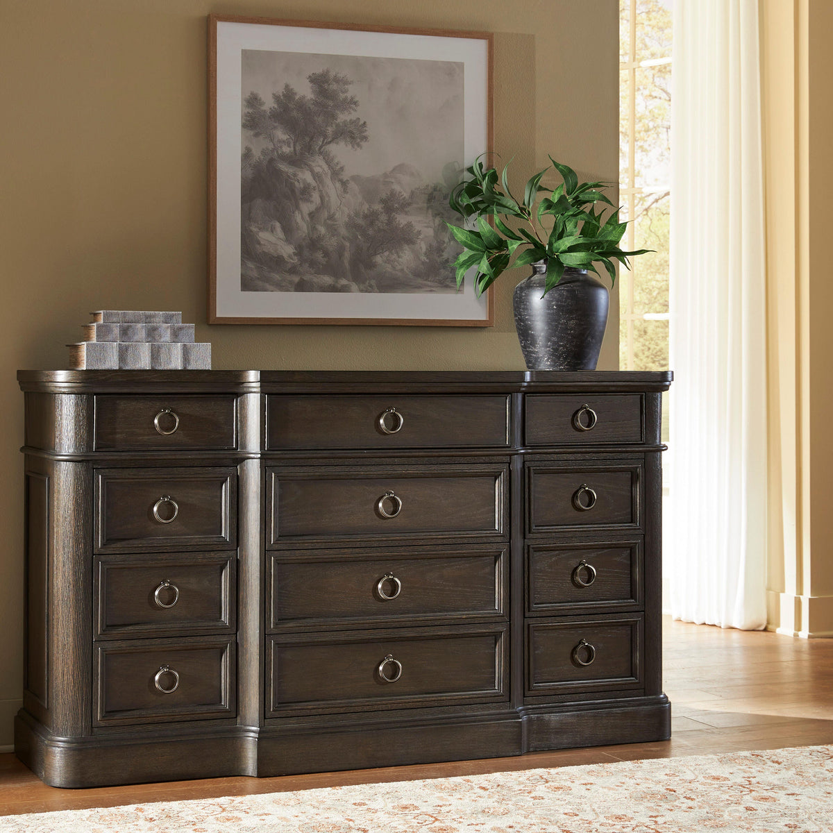 Wickenger Dark Brown Dresser from Ashley - Luna Furniture