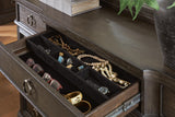 Wickenger Dark Brown Dresser and Mirror from Ashley - Luna Furniture