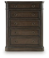 Wickenger Dark Brown Chest of Drawers from Ashley - Luna Furniture