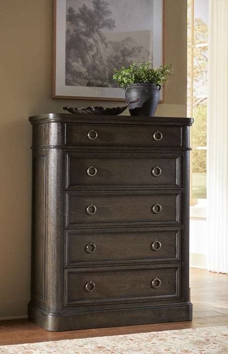 Wickenger Dark Brown Chest of Drawers from Ashley - Luna Furniture