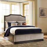 Wickenger Dark Brown Queen Upholstered Panel Bed from Ashley - Luna Furniture