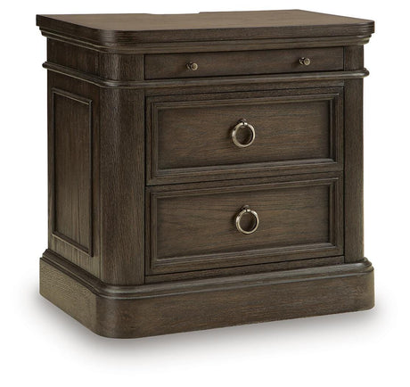 Wickenger Dark Brown Nightstand from Ashley - Luna Furniture