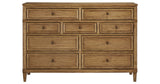 Sharlance California King Upholstered Panel Bed with Dresser and 2 Nightstands in Light Brown from Ashley Furniture - Luna Furniture