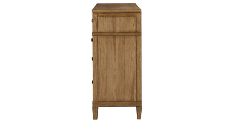 Sharlance Queen Upholstered Panel Bed with Dresser in Green/Brown from Ashley Furniture - Luna Furniture