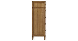 Sharlance King Upholstered Panel Bed with Mirrored Dresser, Chest and Nightstand in Light Brown from Ashley - Luna Furniture