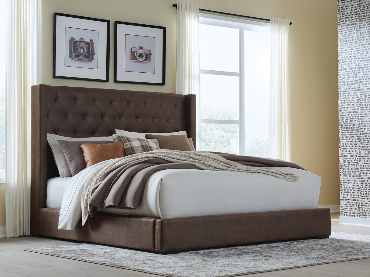 Lavernty Queen Upholstered Storage Bed from Ashley - Luna Furniture