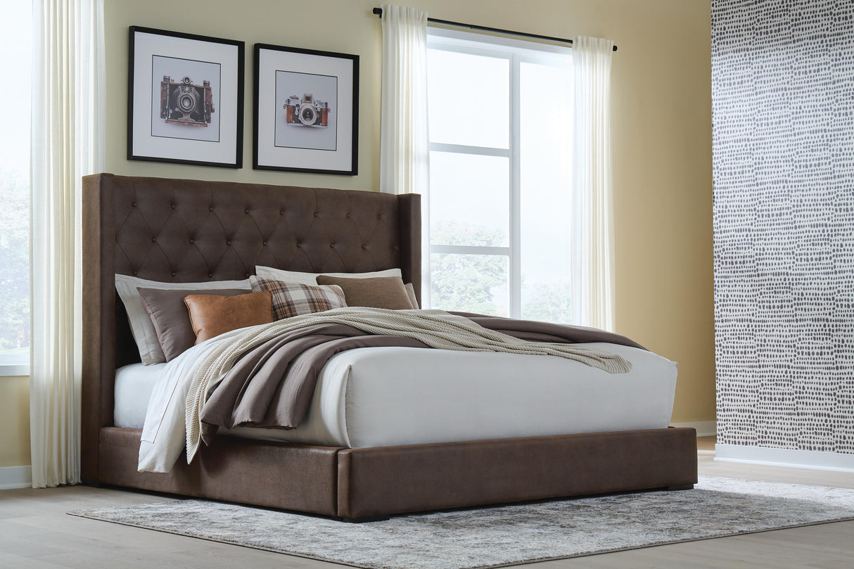 Lavernty Queen Upholstered Storage Bed from Ashley - Luna Furniture