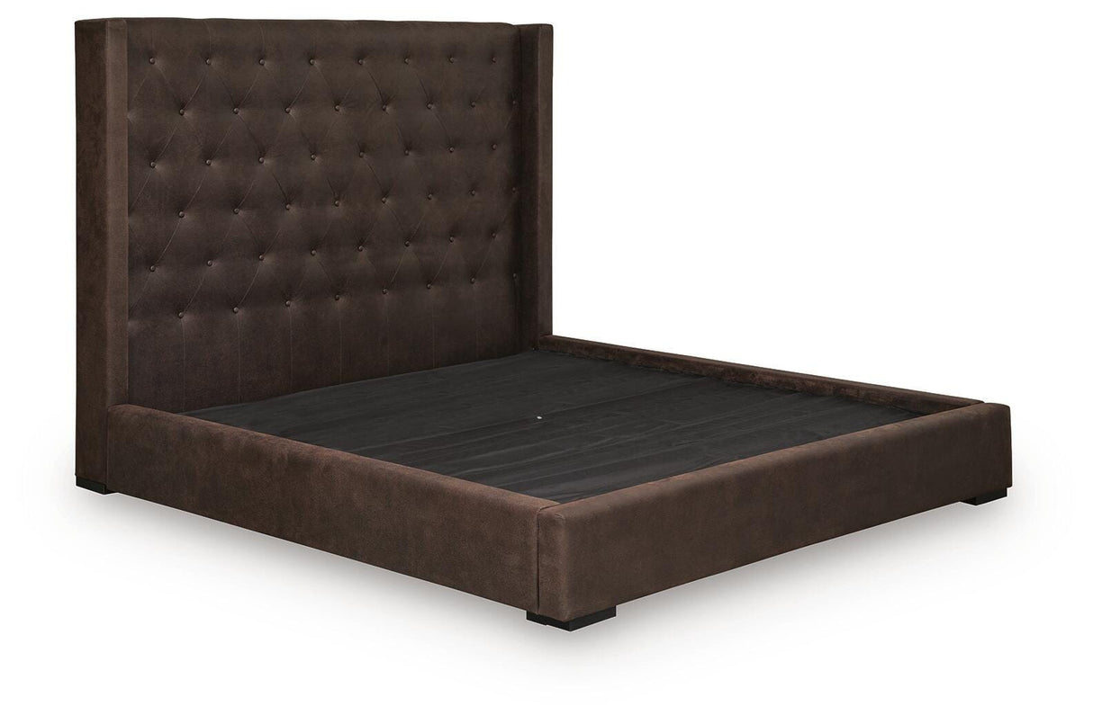 Lavernty King Upholstered Storage Bed from Ashley - Luna Furniture