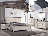 Sawyer Antique White/Brown Bedroom Mirror (Mirror Only) from Crown Mark - Luna Furniture