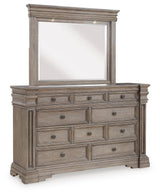 Blairhurst Light Grayish Brown Queen Panel Bed, Dresser, Mirror, Chest and Nightstand from Ashley - Luna Furniture