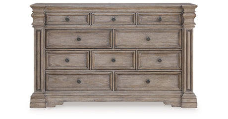 Blairhurst Light Grayish Brown California King Panel Bed with Dresser and 2 Nightstands from Ashley - Luna Furniture