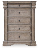 Blairhurst Light Grayish Brown Queen Panel Bed, Dresser, Mirror, Chest and Nightstand from Ashley - Luna Furniture