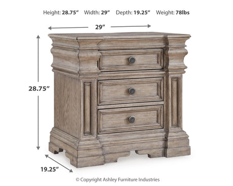 Blairhurst Light Grayish Brown Queen Panel Bed, Dresser, Mirror, Chest and Nightstand from Ashley - Luna Furniture