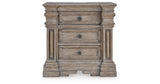 Blairhurst Light Grayish Brown Queen Panel Bed with 2 Nightstands from Ashley - Luna Furniture