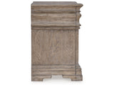 Blairhurst Light Grayish Brown Queen Panel Mirrored Dresser, 2 Chests and 2 Nightstands from Ashley Furniture - Luna Furniture