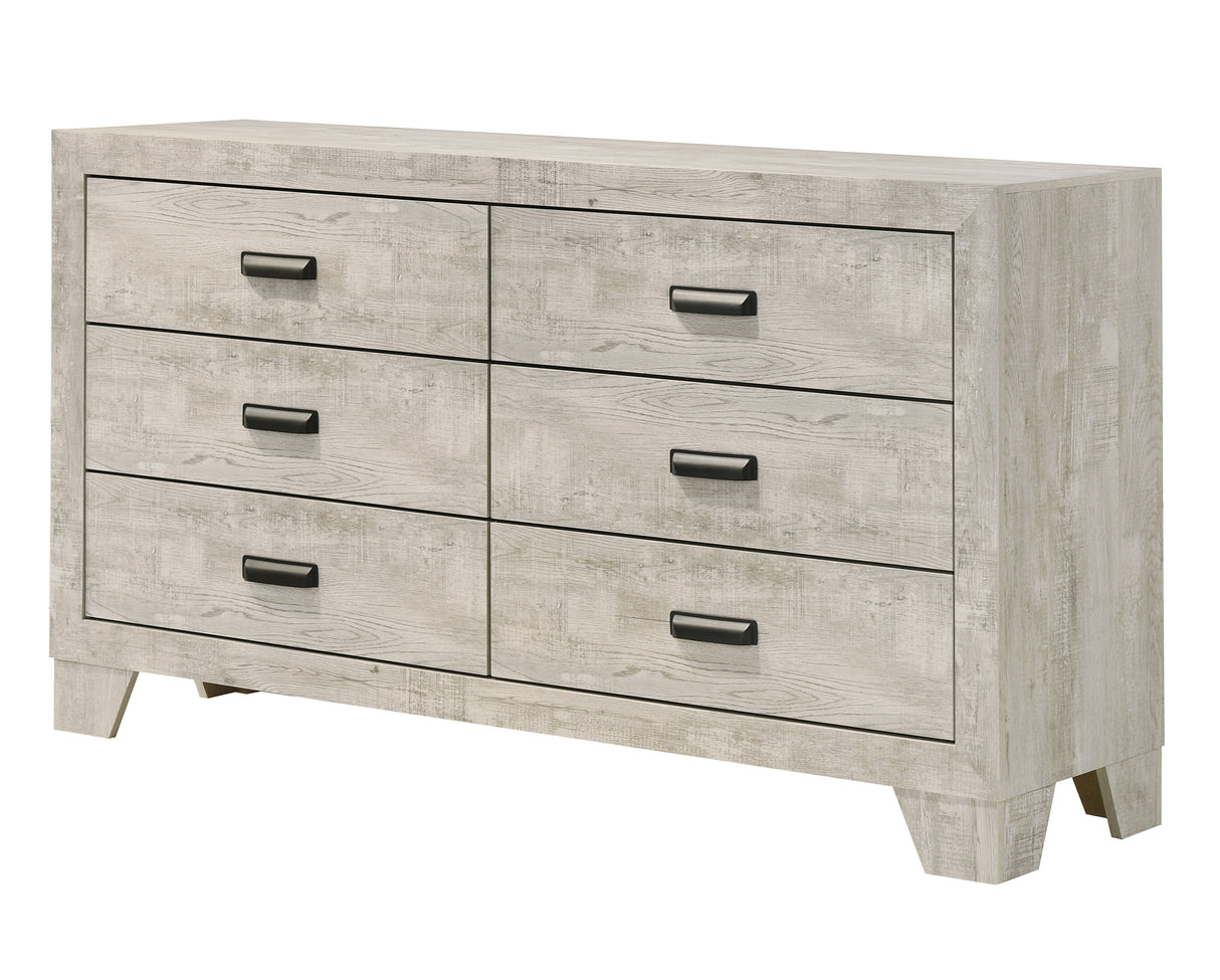 Millie Whitewash Panel Bedroom Set from Crown Mark - Luna Furniture