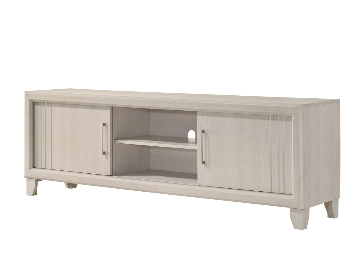 Charlie White Tv Stand from Crown Mark - Luna Furniture