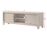 Charlie White Tv Stand from Crown Mark - Luna Furniture