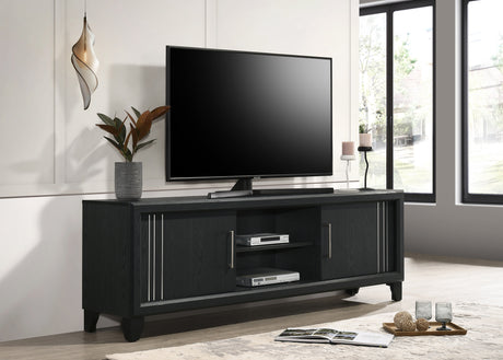Charlie Charcoal Tv Stand from Crown Mark - Luna Furniture