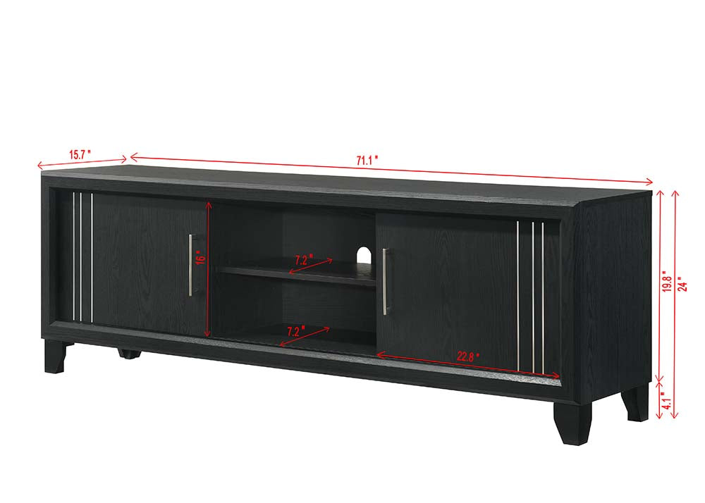 Charlie Charcoal Tv Stand from Crown Mark - Luna Furniture