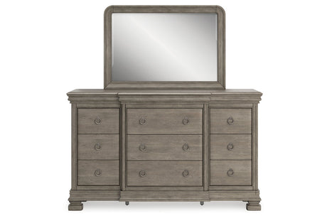 Lexorne Gray Sleigh Bedroom Set from Ashley - Luna Furniture