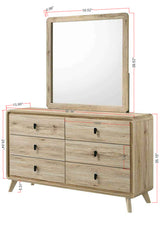 Dawson Light Wood Dresser from Crown Mark - Luna Furniture