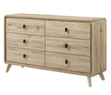 Dawson Light Wood Panel Bedroom Set from Crown Mark - Luna Furniture