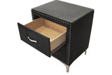 Lucinda Black Nightstand from Crown Mark - Luna Furniture