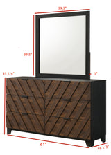 Zane Brown Dresser Top (Mirror Only) from Crown Mark - Luna Furniture