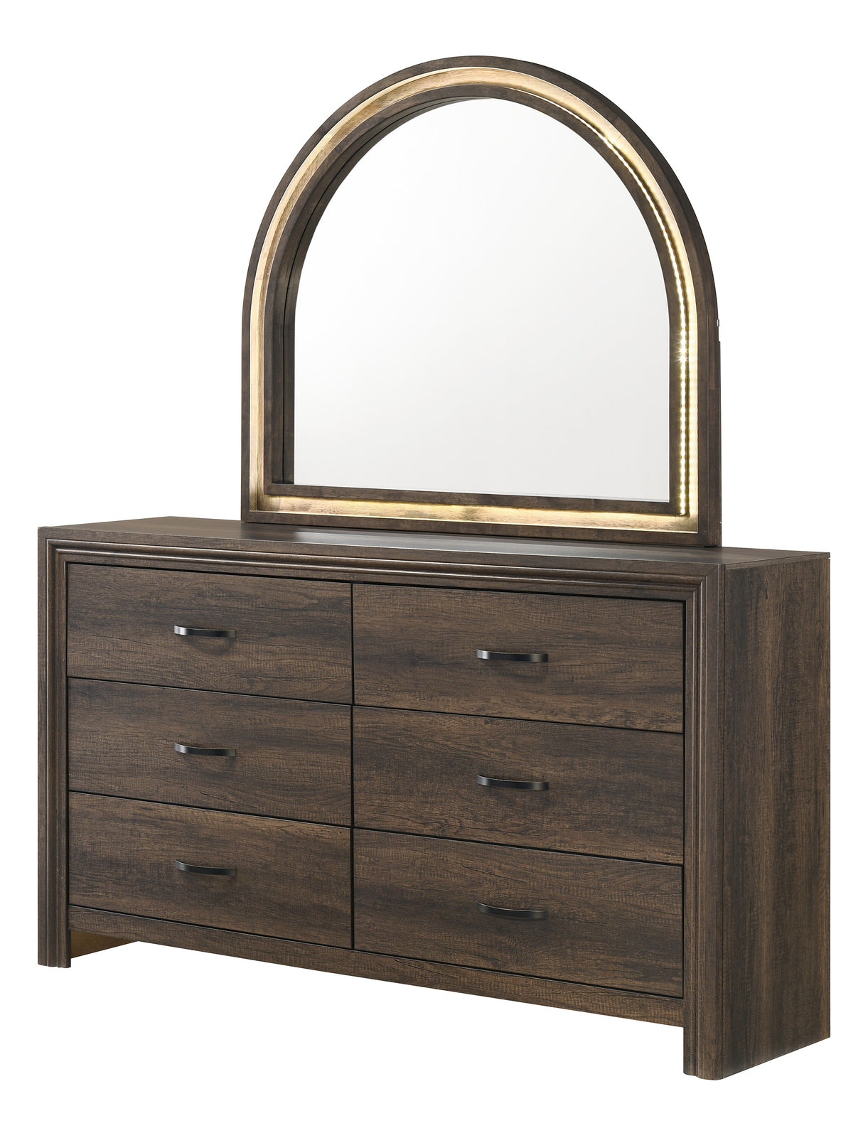 Noreen Brown LED Bedroom Set from Crown Mark - Luna Furniture