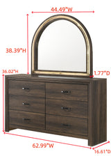 Noreen Brown LED Bedroom Set from Crown Mark - Luna Furniture