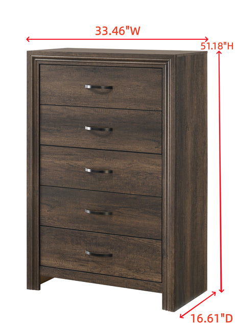 Noreen Brown LED Bedroom Set from Crown Mark - Luna Furniture