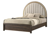 Noreen Brown LED King Bed from Crown Mark - Luna Furniture