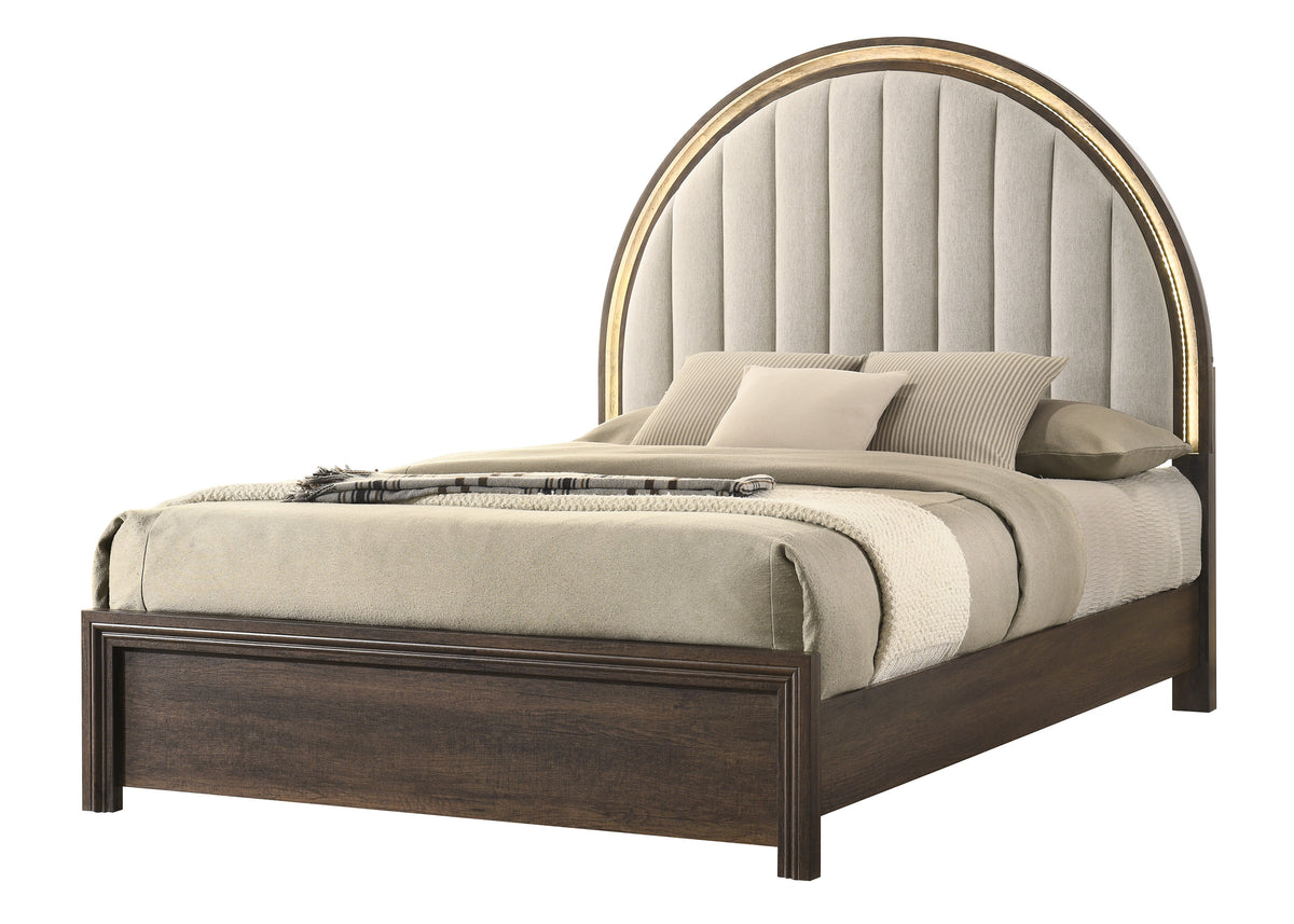Noreen Brown LED Bedroom Set from Crown Mark - Luna Furniture