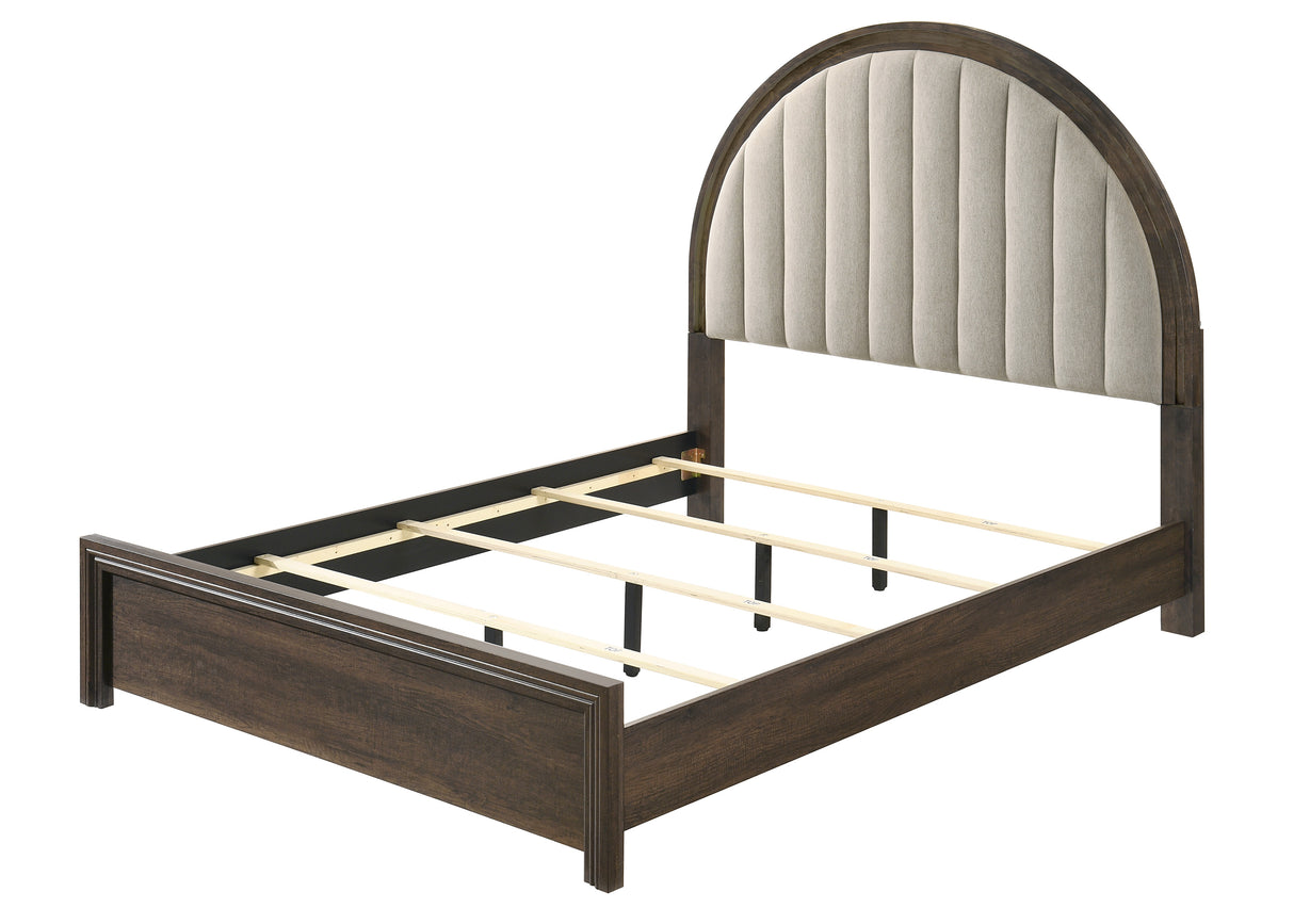 Noreen Brown LED King Bed from Crown Mark - Luna Furniture