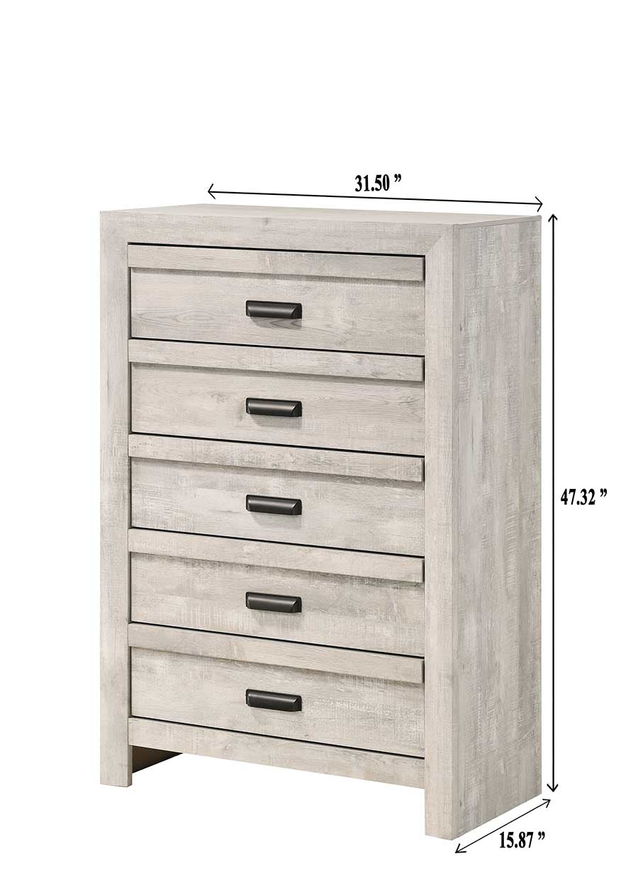 Valor Beige Chest from Crown Mark - Luna Furniture